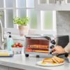 BLACK+DECKER TO1756SB 4-Slice Toaster Oven, Even Toast, 4 Cooking Functions Bake, Broil, Toast and Keep Warm, Removable Crumb Tray, Timer