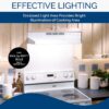 Broan-NuTone 413001 Non-Ducted Ductless Range Hood with Lights Exhaust Fan for Under Cabinet, 30-Inch, White