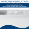 Broan-NuTone 413001 Non-Ducted Ductless Range Hood with Lights Exhaust Fan for Under Cabinet, 30-Inch, White