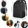 MATEIN Business Travel Backpack, Matein Laptop Backpack with Usb Charging Port for Men Womens Boys Girls, Anti Theft Water Resistant College School Bookbag Computer Backpack Fits 15.6 Inch Laptop Notebook
