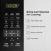 COMFEE' EM720CPL-PMB Countertop Microwave Oven with Sound On/Off, ECO Mode and Easy One-Touch Buttons, 0.7cu.ft, 700W, Black