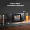 COMFEE' EM720CPL-PMB Countertop Microwave Oven with Sound On/Off, ECO Mode and Easy One-Touch Buttons, 0.7cu.ft, 700W, Black