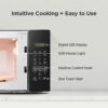 COMFEE' EM720CPL-PMB Countertop Microwave Oven with Sound On/Off, ECO Mode and Easy One-Touch Buttons, 0.7cu.ft, 700W, Black