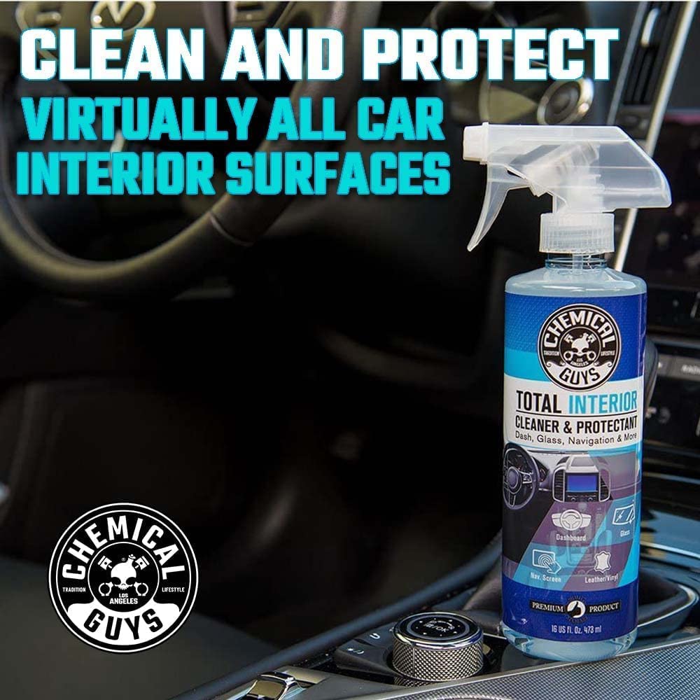 Chemical Guys TOTAL INTERIOR CLEANER PROTECTANT Dash Glass Screen Leather  Vinyl