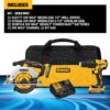 DEWALT DCK239E2 20V MAX Brushless Cordless Circular Saw and Drill Combo Kit with DEWALT POWERSTACK, Compact Batteries DEWALT DCK239E2 20V MAX Brushless Cordless Circular Saw and Drill Combo Kit with DEWALT POWERSTACK, Compact Batteries