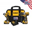 DEWALT DCK299M2 XR 2-Tool 20-Volt Max Brushless Hammer Drill and Impact Driver Kit with Soft Case (2-Batteries and charger Included)