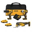 DEWALT DCK379D2 3-Tool 20-Volt Max Brushless Power Tool Combo Kit with Soft Case (2-Batteries and charger Included)
