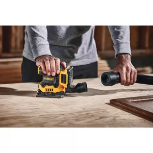 DEWALT DCW200P1 20-Volt MAX XR Cordless Brushless 1/4 Sheet Variable Speed Sander with (1) 20-Volt Battery 5.0Ah & Charger