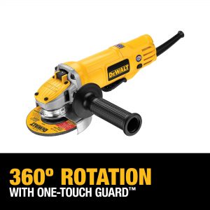 DEWALT DWE4120 9-Amp Corded 4-1/2 in. Paddle Switch Small Angle Grinder without Lock-On