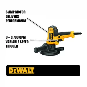 DEWALT DWE6401DS 6 Amp Corded Variable Speed Disk Sander with 5 in., 8 Hole Hook and Loop Pad, Dust Shroud and Wrench