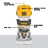DEWALT DWP611 1/4-in-Amp 1.25-HP Variable Speed Fixed Corded Router (Tool Only)