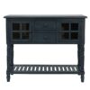 Decor Therapy  Casual Antique Navy Console Table