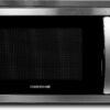 Farberware FMO11AHTBKB Countertop Microwave 1.1 Cu. Ft. 1000-Watt Compact Microwave Oven with LED lighting, Child lock, and Easy Clean Interior, Stainless Steel Interior & Exterior