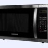 Farberware FMO11AHTBKB Countertop Microwave 1.1 Cu. Ft. 1000-Watt Compact Microwave Oven with LED lighting, Child lock, and Easy Clean Interior, Stainless Steel Interior & Exterior