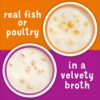 Friskies Purina Grain Free Wet Cat Food Complement Variety Pack Lil' Soups with Salmon Tuna or Shrimp - (30) 1.2 oz. Cups