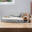 FurHaven Faux Sheepskin Snuggery Orthopedic Cat & Dog Bed w/Removable Cover