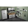 Gladiator Ready-to-Assemble 3/4 Door GearBox Steel Freestanding Garage Cabinet in Gray (28-in W x 31-in H x 18-in D)
