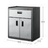 Gladiator Ready-to-Assemble 3/4 Door GearBox Steel Freestanding Garage Cabinet in Gray (28-in W x 31-in H x 18-in D)
