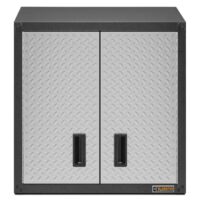 Gladiator GAWG28FDYG Ready-to-Assemble Full-Door Wall GearBox Steel Wall-mounted Garage Cabinet in Gray (28-in W x 28-in H x 12-in D)