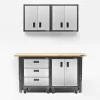 Gladiator GAWG28FDYG Ready-to-Assemble Full-Door Wall GearBox Steel Wall-mounted Garage Cabinet in Gray (28-in W x 28-in H x 12-in D)