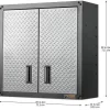 Gladiator GAWG28FDYG Ready-to-Assemble Full-Door Wall GearBox Steel Wall-mounted Garage Cabinet in Gray (28-in W x 28-in H x 12-in D)