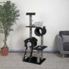 Go Pet Club 60-in Sisal Posts Cat Tree Condo, Black