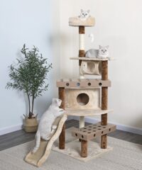 Go Pet Club 70-in IQ Busy Box Cat Tree Condo, Beige
