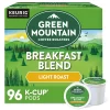 Green Mountain Coffee Roasters Breakfast Blend Single-Serve Keurig K-Cup Pods Light Roast Coffee 96 Count
