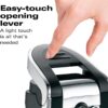 Hamilton Beach (76606ZA) Smooth Touch Electric Automatic Can Opener with Easy Push Down Lever, Opens All Standard-Size and Pop-Top Cans, Extra Tall, Black and Chrome