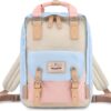 Himawari Backpack Waterproof Backpack 14.9 College Vintage Travel Bag for Women，14inch Laptop for Student (HM-38#)