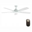 Home Decorators Collection 14427 Petersford 52 in. Integrated LED Indoor White Ceiling Fan with Light Kit and Remote Control