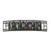 Home Decorators Collection Kristella 24 in. 5-Light Matte Black Vanity Light with Clear Crystal Shade