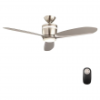 Home Decorators Collection SW1618BN Federigo 48 in. Integrated LED Indoor Nickel Ceiling Fan with Light Kit and Remote Control