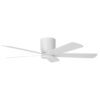 Home Decorators Collection SW19110 MWH Britton 52 in. Integrated LED Indoor Matte White Ceiling Fan with Light Kit and Remote Control