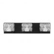 Home Decorators Collection Tulianne 19.5 in. 3-Light Coal LED Vanity Light Bar
