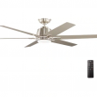 Home Decorators Collection YG493A-BN Kensgrove 54 in. Integrated LED Brushed Nickel Ceiling Fan with Light and Remote Control