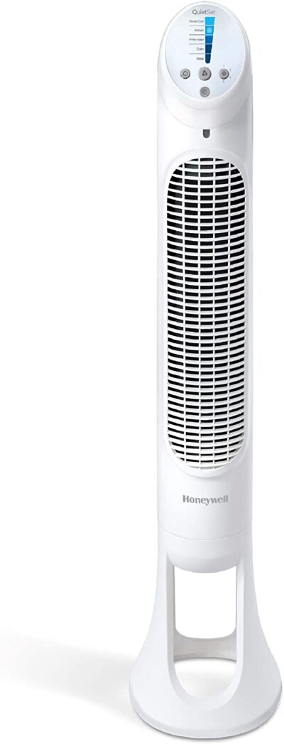 Honeywell HYF260 Quiet Set Whole Room Tower Fan, White