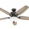 Hunter 53366 Channing 54 in. LED Indoor Easy Install Noble Bronze Ceiling Fan with HunterExpress Feature Set and Remote