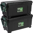 IRIS USA 2-Pack Store-It-All X-large 43.25-Gallon (173-Quart) Black Heavy Duty Rolling Tote with Latching Lid