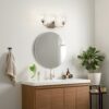 Kichler 45129NICS Valserrano 24-in 3-Light Brushed Nickel Traditional Vanity Light