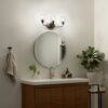 Kichler 45129NICS Valserrano 24-in 3-Light Brushed Nickel Traditional Vanity Light