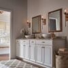 Kichler 45295NBR Alton 5-in 1-Light Natural Brass Industrial Vanity Light