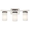 Kichler 45497NI Crosby 23-in 3-Light Brushed Nickel Modern Contemporary Vanity Light