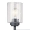 Kichler 45886BK Winslow 21.5-in 3-Light Black Modern/Contemporary Vanity Light (Black)