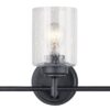 Kichler 45886BK Winslow 21.5-in 3-Light Black Modern/Contemporary Vanity Light (Black)