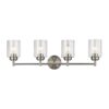 Kichler 45887NI Winslow 30-in 4-Light Brushed Nickel Transitional Vanity Light