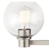Kichler 45894NI Harmony 24.5-in 3-Light Brushed Nickel Transitional Vanity Light