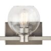 Kichler 45894NI Harmony 24.5-in 3-Light Brushed Nickel Transitional Vanity Light