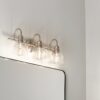 Kichler 45973NI Avery 24-in 3-Light Brushed Nickel Farmhouse Vanity Light