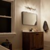 Kichler 45973NI Avery 24-in 3-Light Brushed Nickel Farmhouse Vanity Light